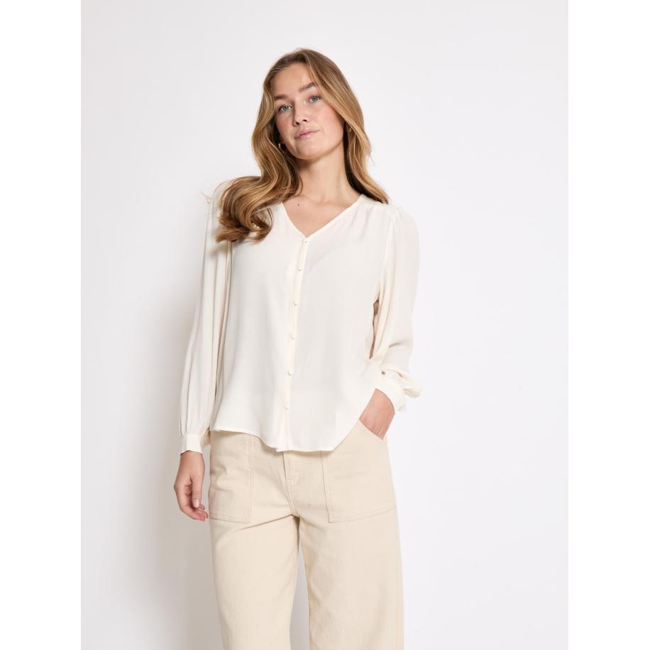 Minus minus Blouse Liliana lichtbeige -