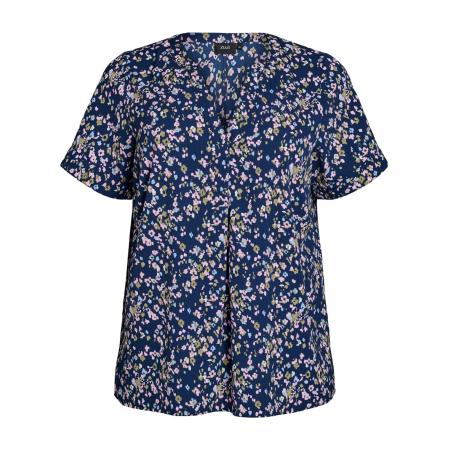 Zizzi Zizzi Blouse Vanni marine / lichtblauw / olijfgroen / rosa