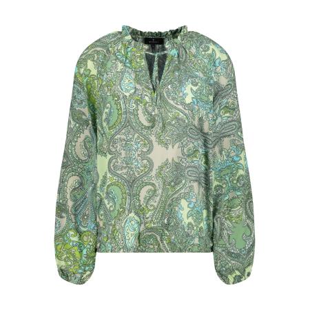 Monari monari Blouse blauw / groen / kiwi / pastelgroen