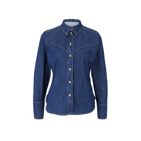 Zero zero Blouse blauw denim