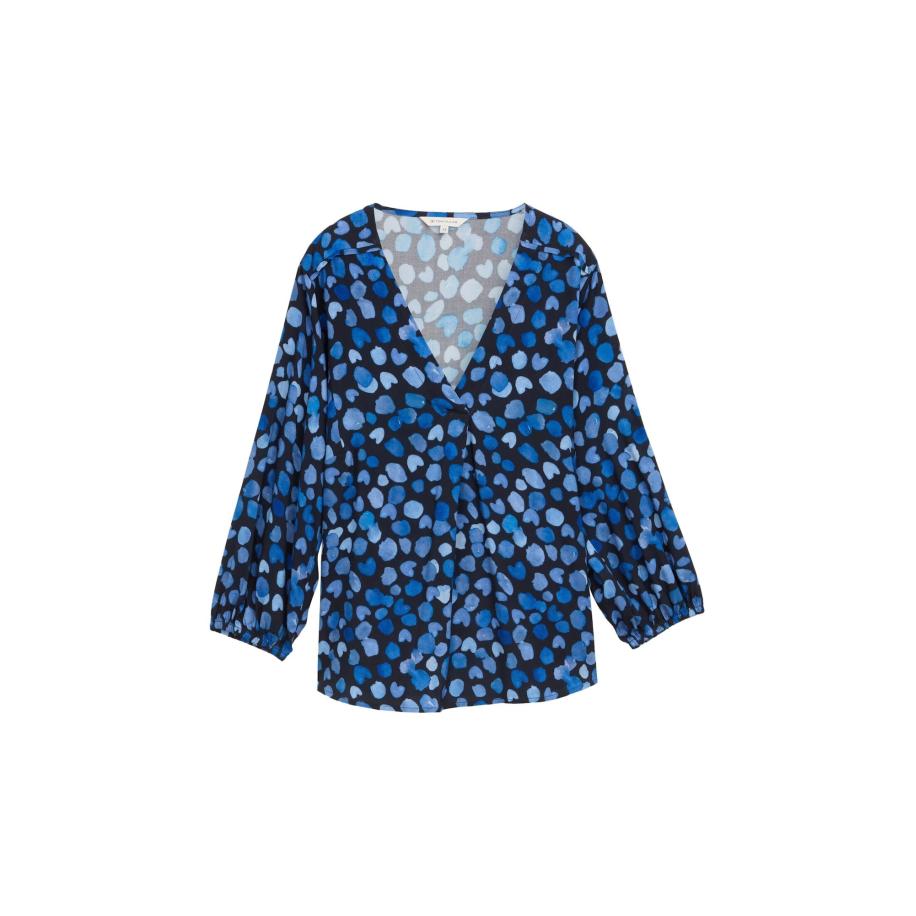 Tom Tailor TOM TAILOR Blouse blauw / nachtblauw / lichtblauw -