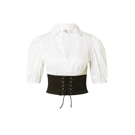 ABOUT YOU Katy Perry exclusive for ABOUT YOU Blouse Sissy zwart / wit