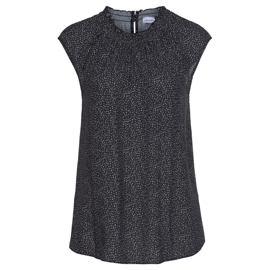 Lascana LASCANA Blouse lichtgrijs / zwart -