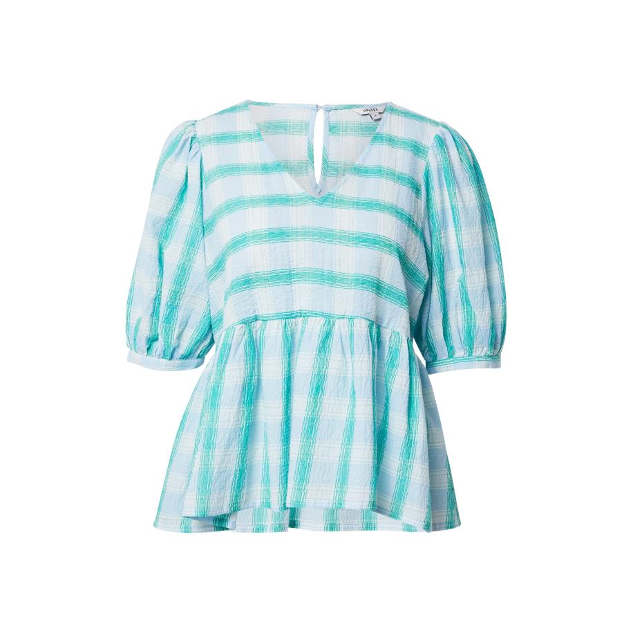 Mbym mbym Blouse Chidera jade groen / pastelgroen / wit -