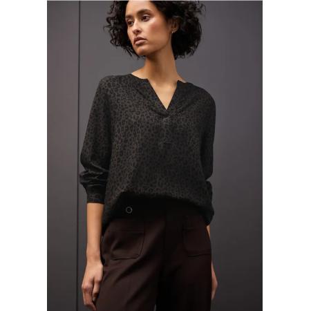 Street One Split hals leo blouse