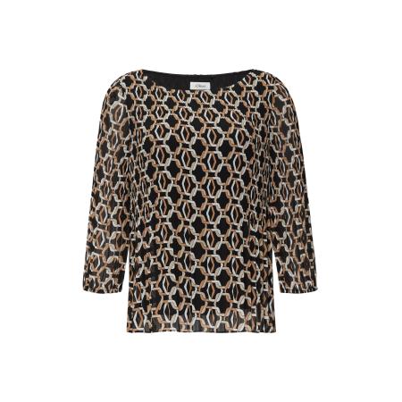 s.Oliver BLACK LABEL s.Oliver BLACK LABEL Blouse bruin / grijs / zwart