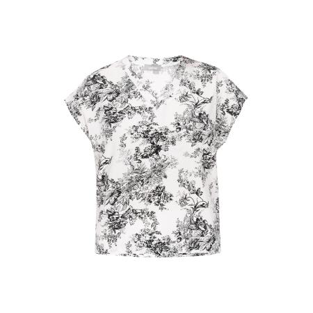 FELIPA FELIPA Blouse Fashion Look grijs / zwart / wit