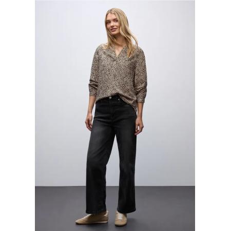 Street One Leo blouse met gespleten hals -