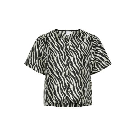 YAS YAS Blouse YASZEMA zwart / wit