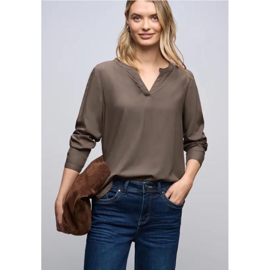 Street One Tuniek in effen kleur Bruin