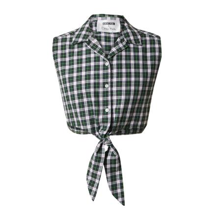 ABOUT YOU ABOUT YOU x Chiara Biasi Blouse Rachel groen / zwart / wit