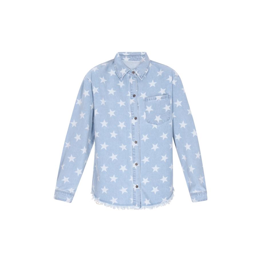 ebeeza ebeeza Blouse Fashion Look blauw denim / offwhite -
