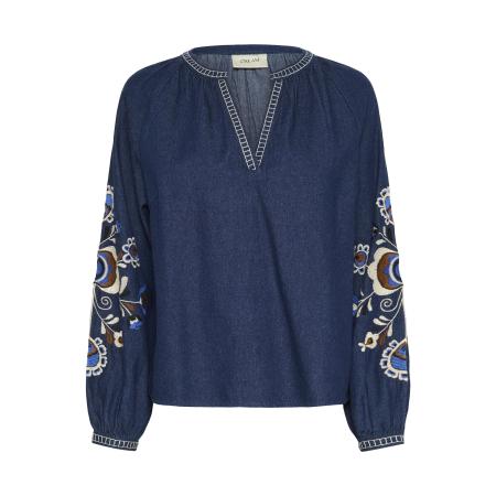 Cream Cream Blouse Gro crème / blauw / navy / bruin