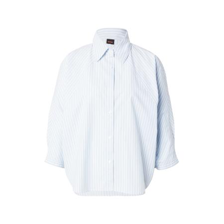 Hugo Boss BOSS Blouse Belenta lichtblauw / wit