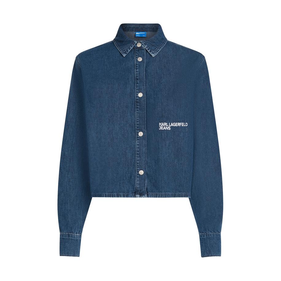 Karl Lagerfeld KARL LAGERFELD JEANS Blouse blauw denim -