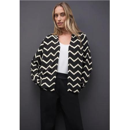 Street One Blouse met zigzagpatroon