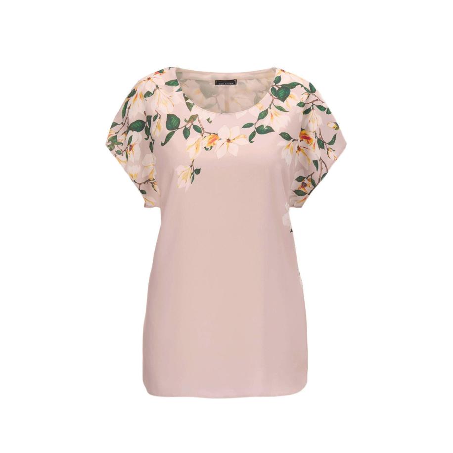 Goldner Goldner Blouse beige / bruin / groen / rosa -