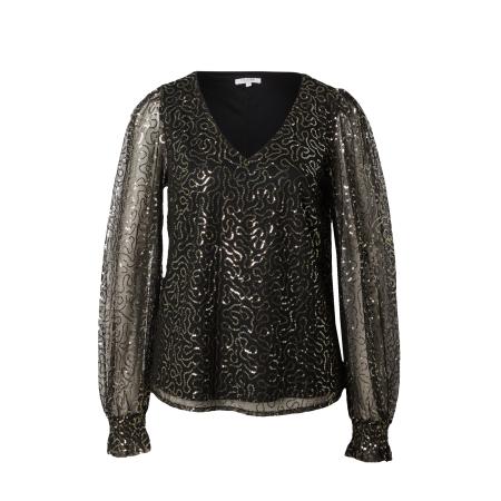 Claire Claire Blouse Rit goud / zwart