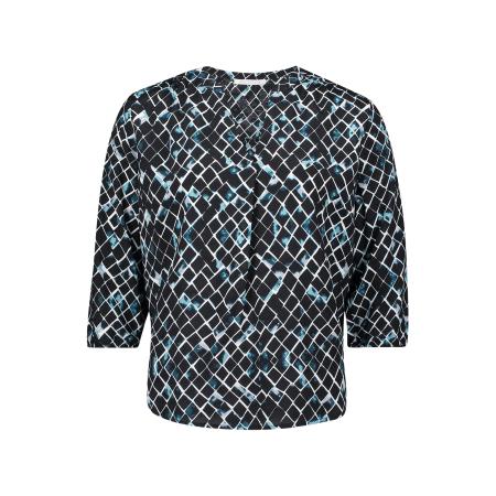 Betty & Co Betty & Co Blouse mintgroen / zwart