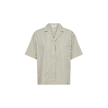 Levete Room Levete Room Blouse lichtbeige / donkerbruin