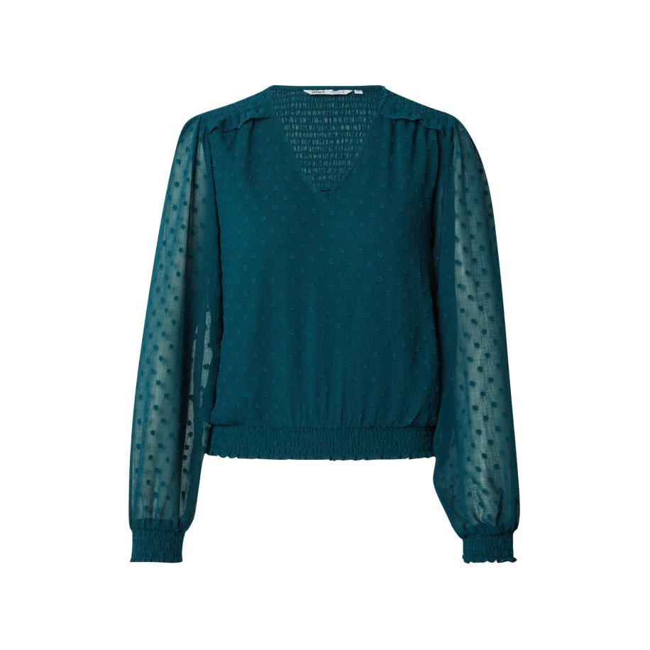 Only ONLY Blouse cyaan blauw -