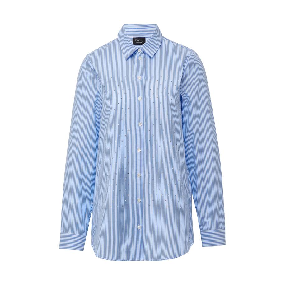 s.Oliver BLACK LABEL s.Oliver BLACK LABEL Blouse lichtblauw / offwhite -