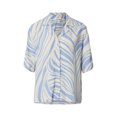 Soft Rebels Soft Rebels Blouse SRBilly lichtblauw / wit