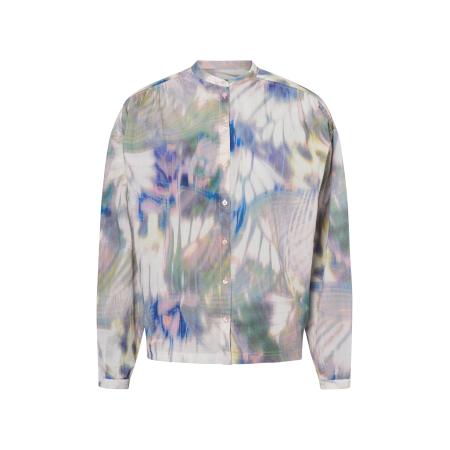 Hugo Boss BOSS Blouse Bizzan blauw / lichtgroen / gemengde kleuren