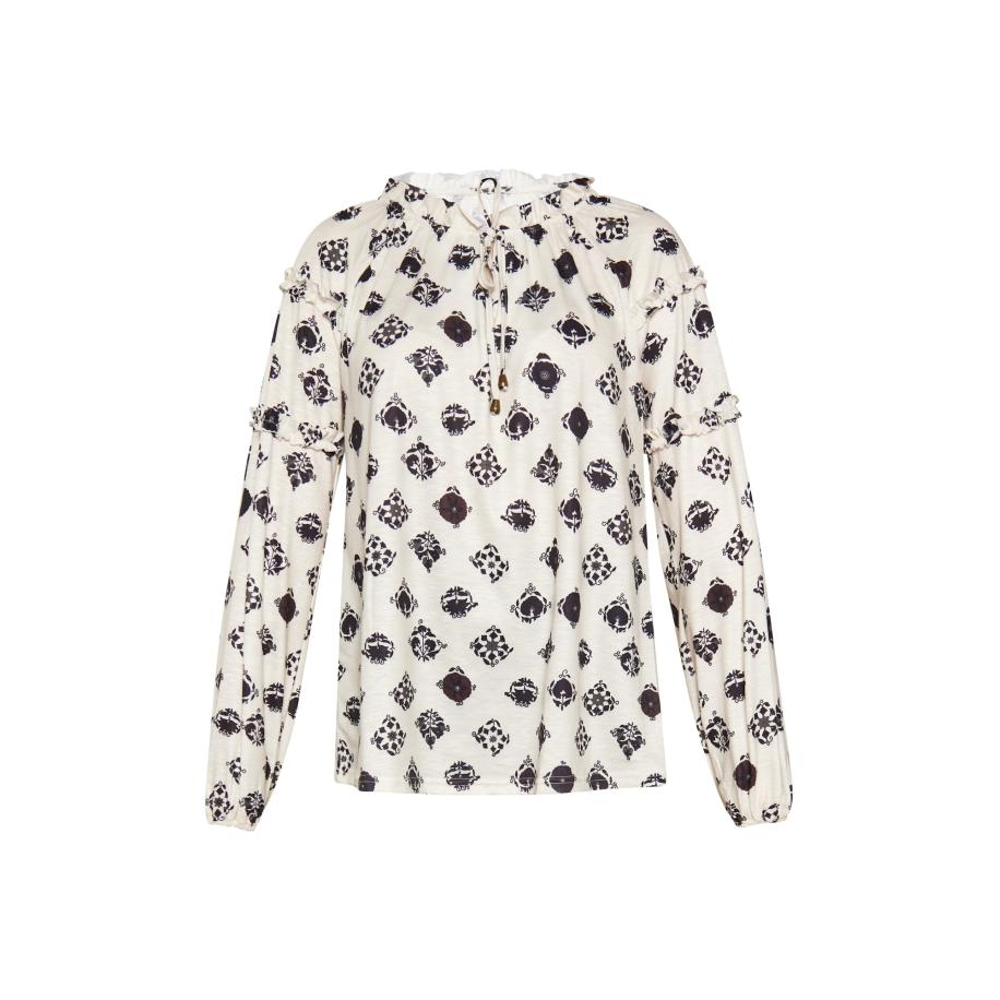 Gaya Gaya Blouse Festival beige / zwart -