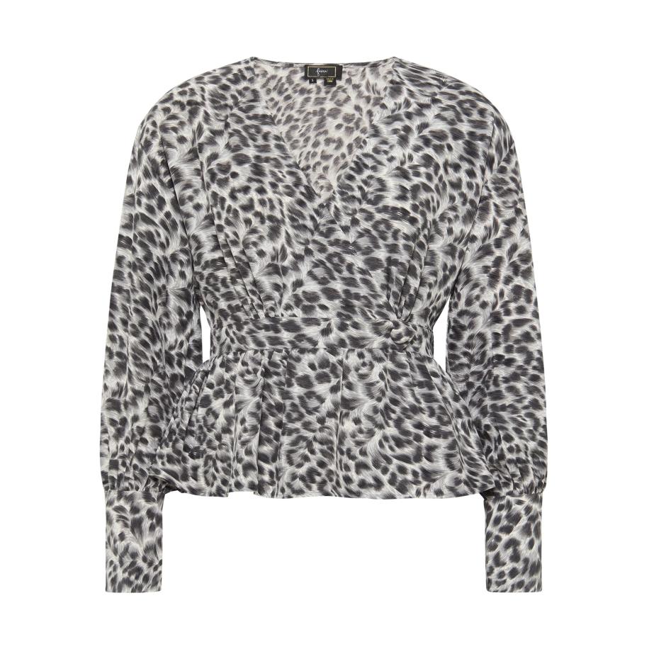 Faina faina Blouse grijs / wit -