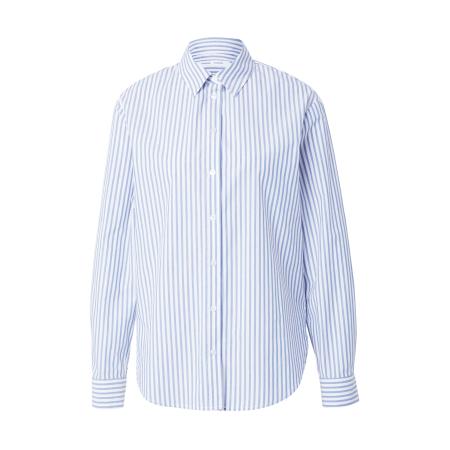 Samsøe & Samsøe Samsøe Samsøe Blouse Adisoni lichtblauw / wit