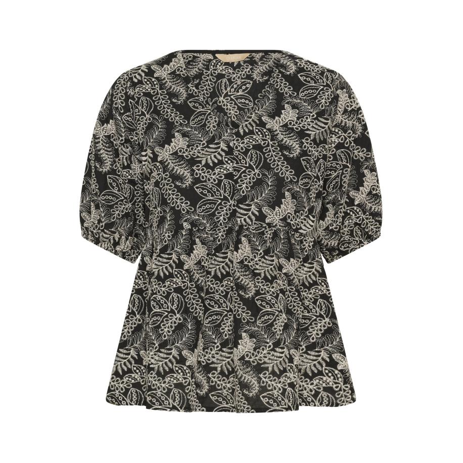 Culture CULTURE Blouse beige / zwart -