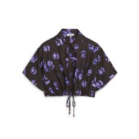 Twist Twist Blouse bruin / lila / zwart