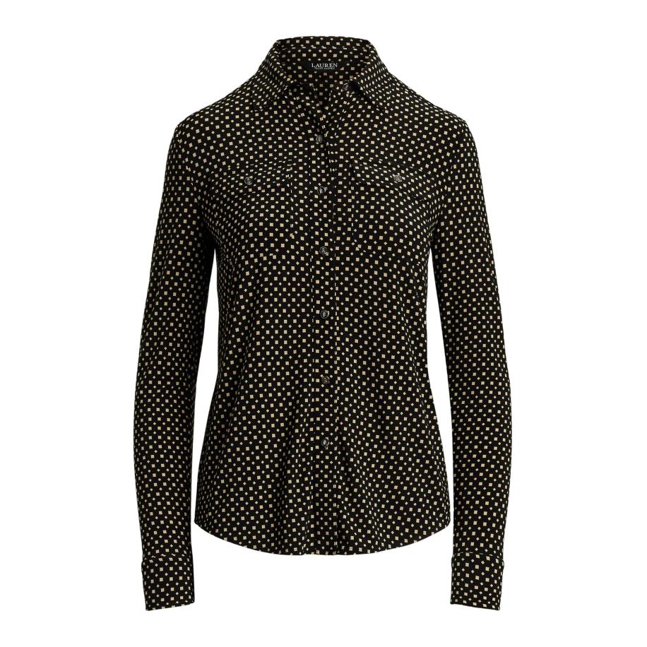 Lauren Ralph Lauren Lauren Ralph Lauren Blouse CLASSIC beige / zwart -