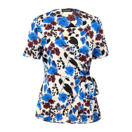 Soaked in Luxury SOAKED IN LUXURY Blouse Karven beige / blauw / bruin / zwart