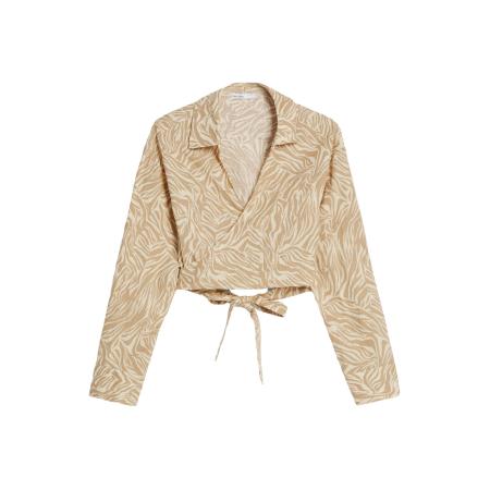 Bershka Bershka Blouse sand / donkerbeige