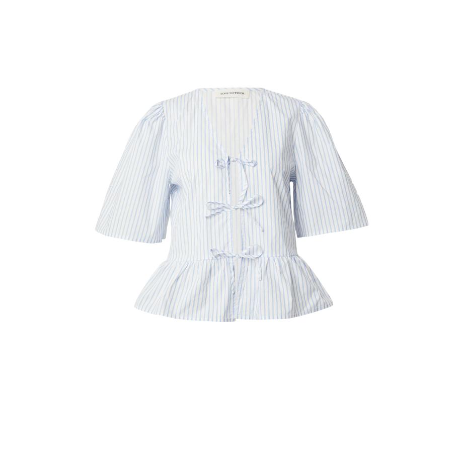Sofie Schnoor Sofie Schnoor Blouse lichtblauw / wit -
