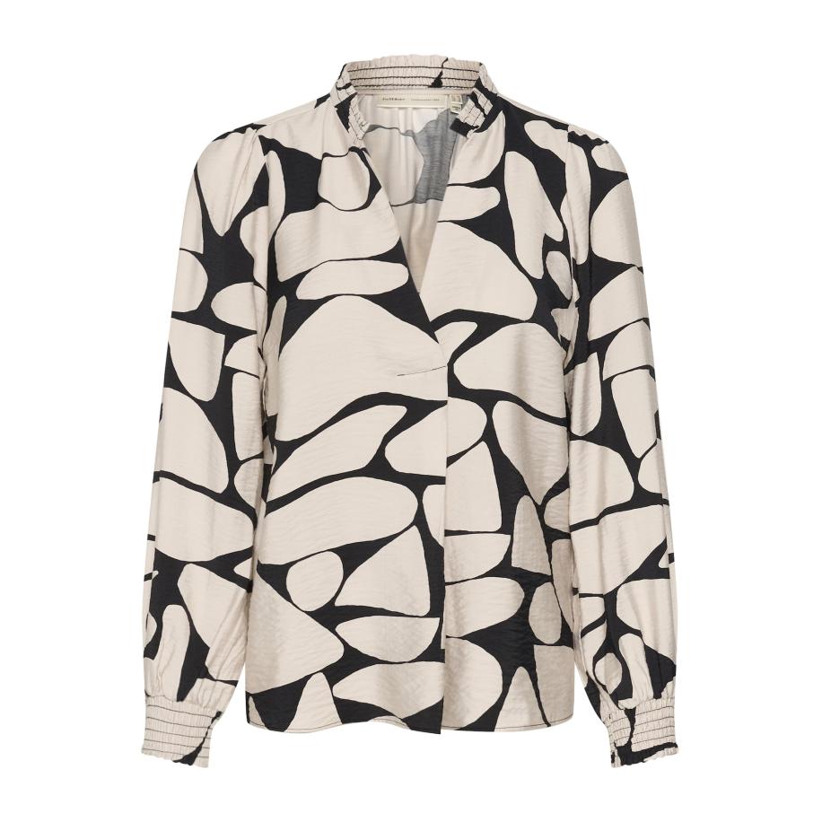 InWear InWear Blouse Metta beige / zwart -