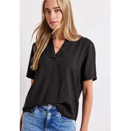 Street One Blouse shirt met omslag