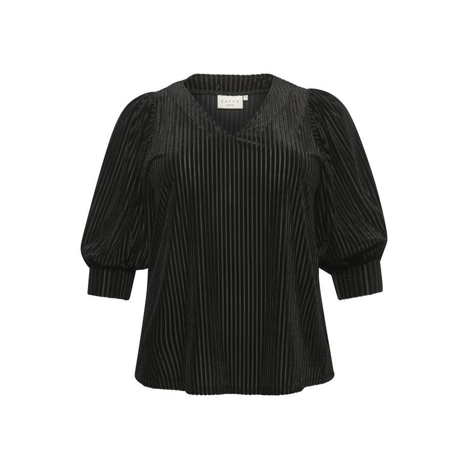 KAFFE CURVE Blouse Cacanna zwart Zwart