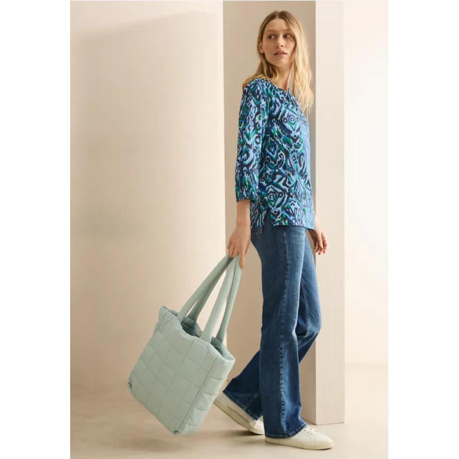 CECIL Bedrukte katoenen blouse Multicolor