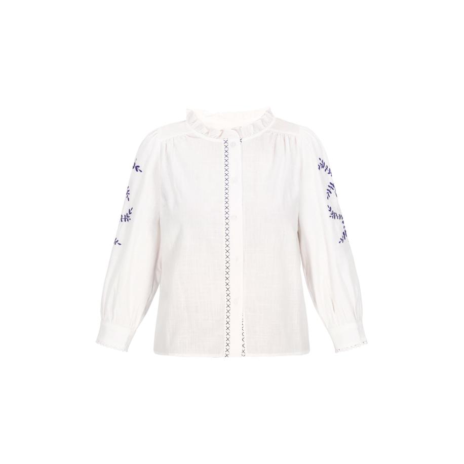 Gaya Gaya Blouse Fashion Look blauw / wit -