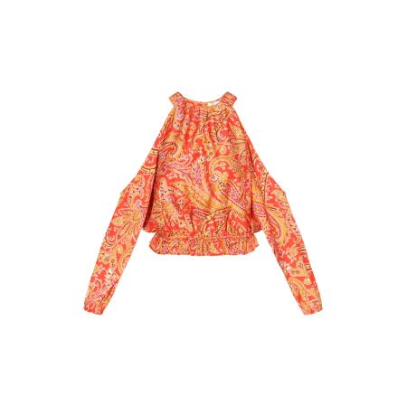 ebeeza ebeeza Blouse mosterd / donkeroranje / cranberry