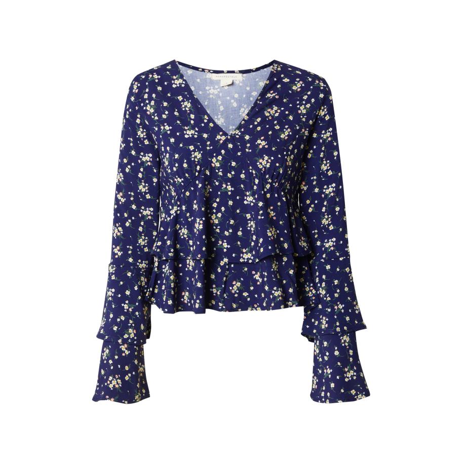 Aeropostale AÉROPOSTALE Blouse ultramarine blauw / geel / riet / wit -