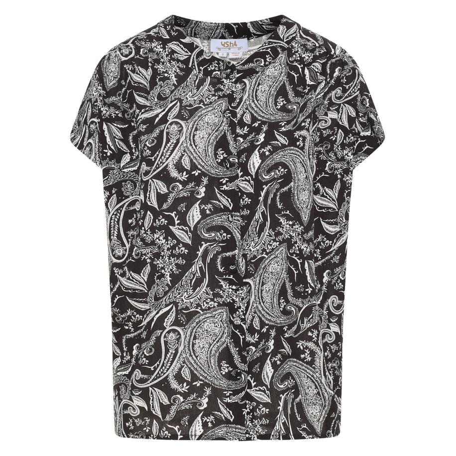 Usha usha FESTIVAL Blouse zwart / wit -