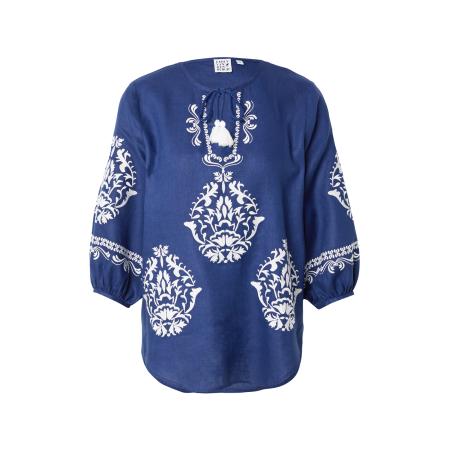 Emily van den Bergh Emily Van Den Bergh Blouse blauw / wit
