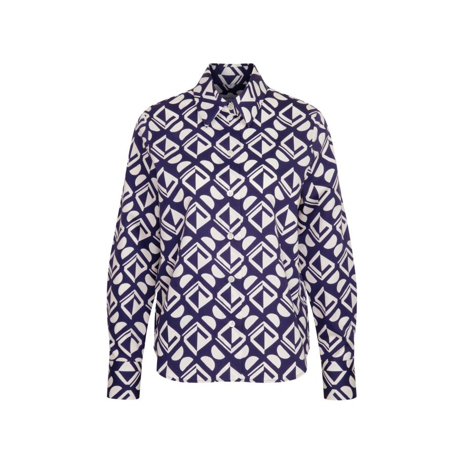 Seidensticker SEIDENSTICKER Blouse The Statement Prints blauw / wit -