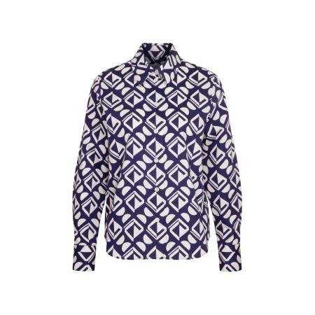 Seidensticker SEIDENSTICKER Blouse The Statement Prints blauw / wit