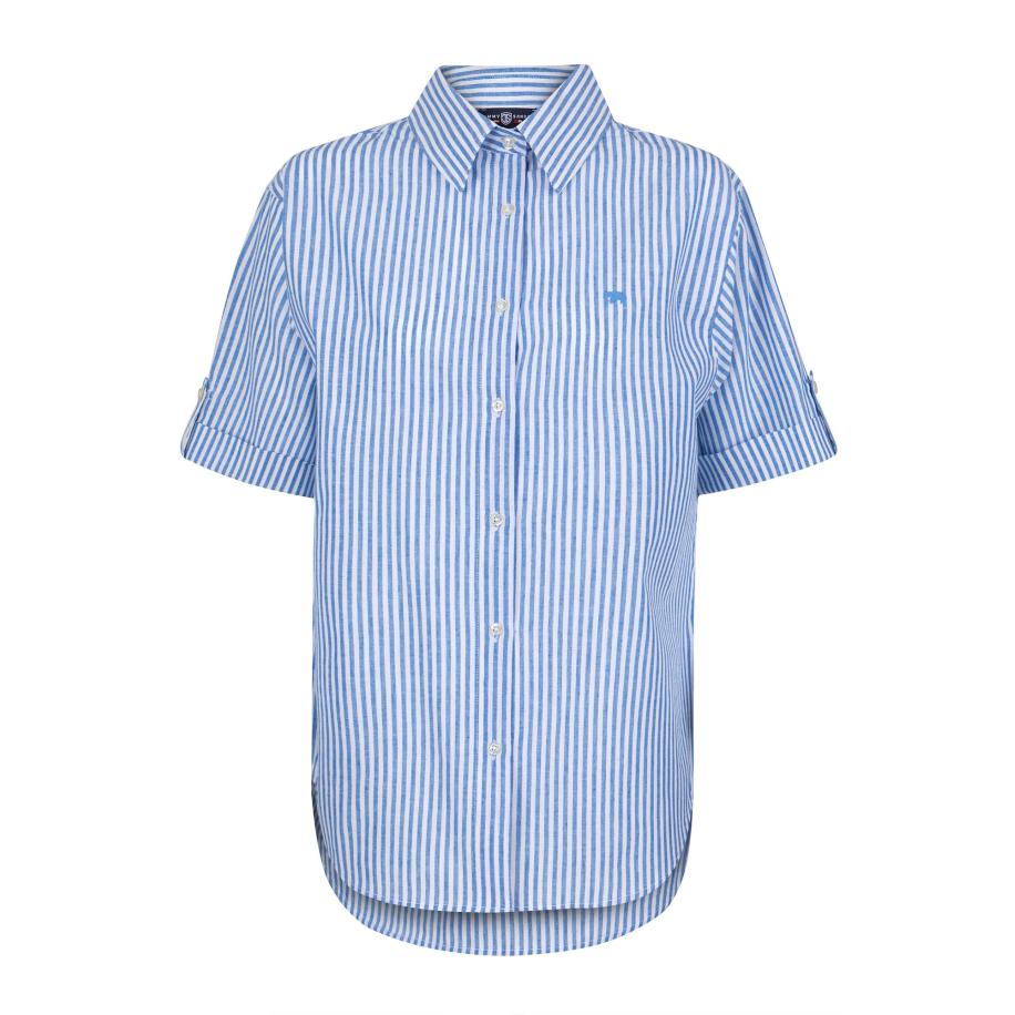 Jimmy Sanders Jimmy Sanders Blouse blauw / wit -