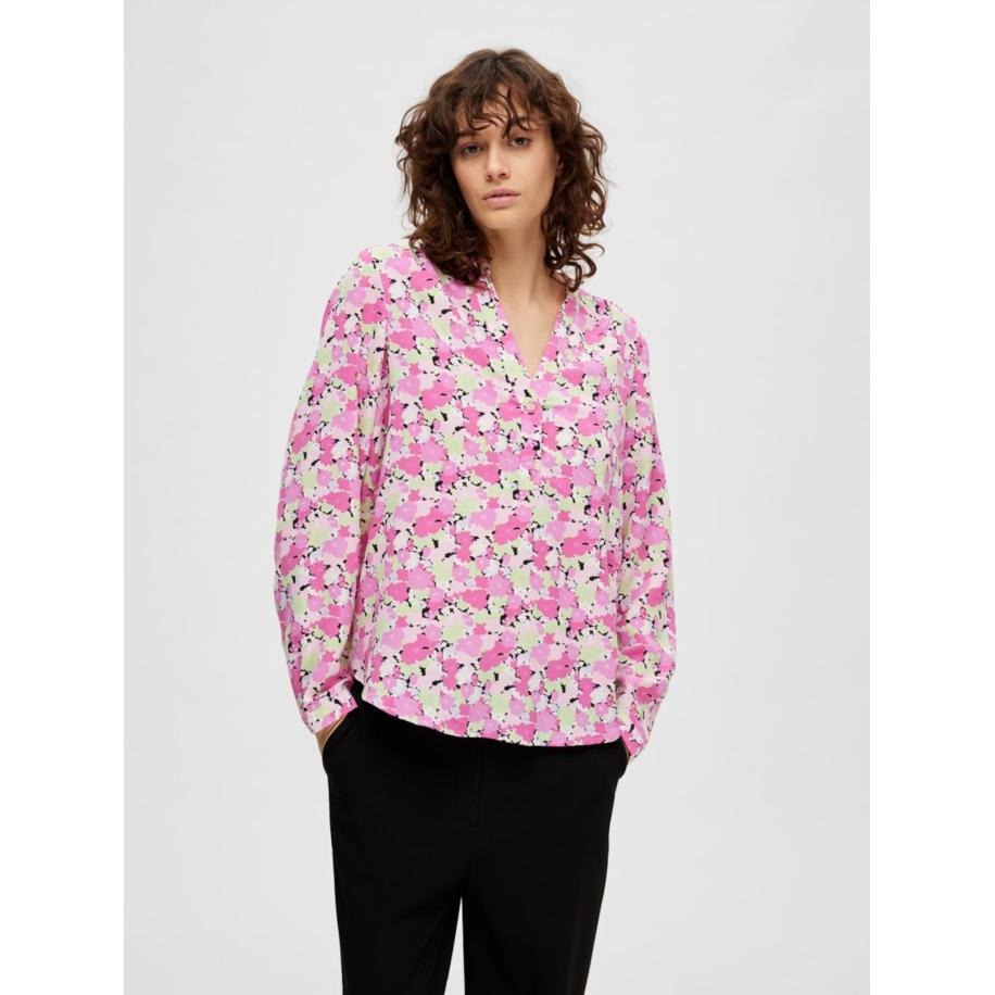 Selected SELECTED Blouse gemengde kleuren / pink -